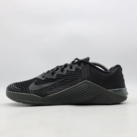 Nike Metcon 6 By You Men's Size 12 Triple Black Athletic Sneakers DA2894-991 - Picture 4 of 9